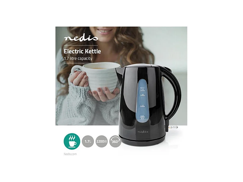 Bouilloire Nedis KAWK130EBK Noir