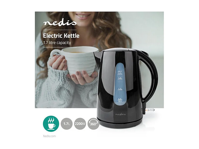 Bouilloire Nedis KAWK130EBK Noir