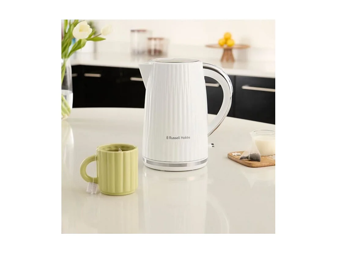 Bouilloire - RUSSELL HOBBS - EDEN - 2400 W - 1,7 L - Blanc