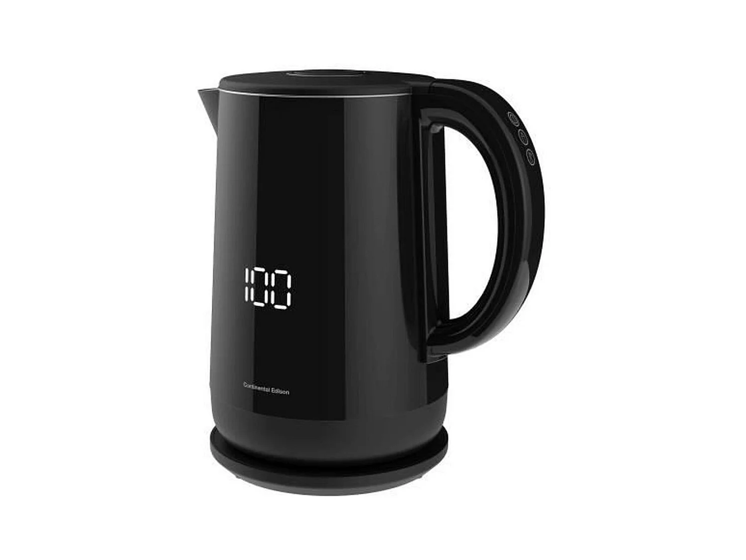 Bouilloire digitale CONTINENTAL EDISON BL15LB - Noir - 1,5 L - 2200 W