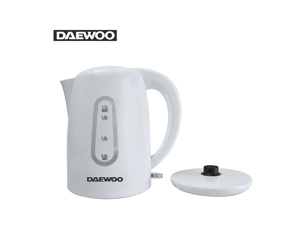 Daewoo SYM-1342: Bouilloire Electrique Sans Fil en Plastique Sans BPA