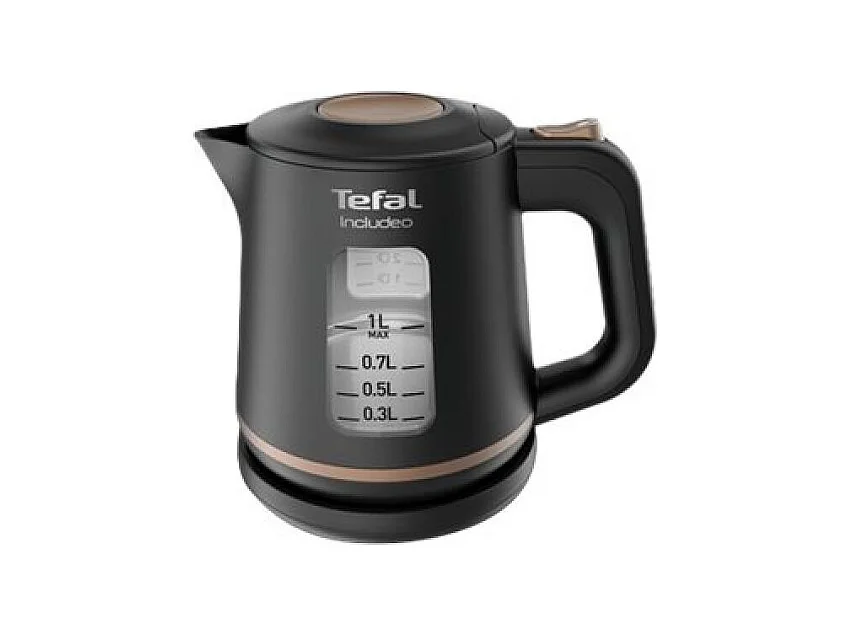 Tefal Kettle (KI5338) Includeo 1L black Schwarz