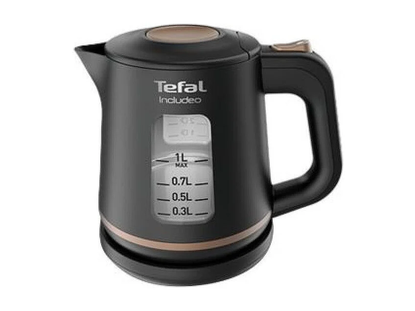 Tefal Kettle (KI5338) Includeo 1L black Schwarz