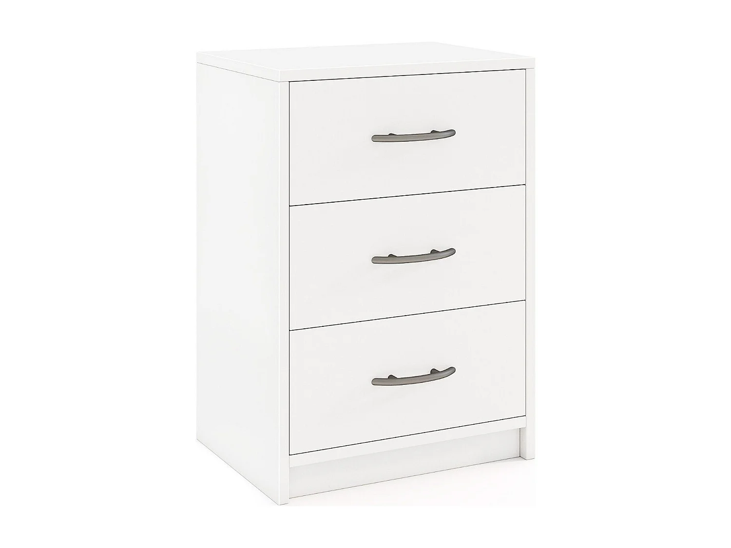Lot de 2 Tables de Chevet Moderne avec Rangement Table de Nuit Compacte avec Kit Antibasculement Blanc