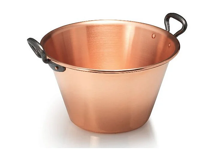 Cazuela de gelatina de cobre con fondo liso D.26,5 cm - Fabricación francesa