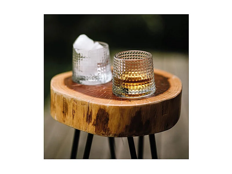 Lot 4 gobelets à whisky 16 cl Blossom La Rochère - Design unique par Jean François D'Or