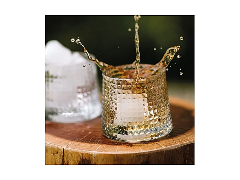 Lot 4 gobelets à whisky 16 cl Blossom La Rochère - Design unique par Jean François D'Or