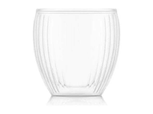 Lot 2 Verres Double Paroi 20cl Pavina Striés Bodum