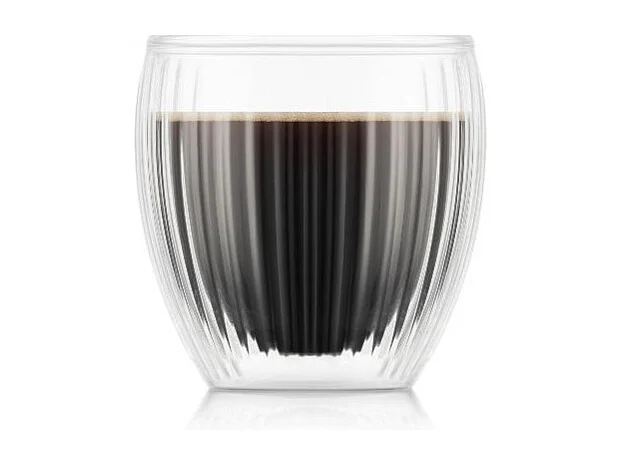 Lot 2 Verres Double Paroi 20cl Pavina Striés Bodum