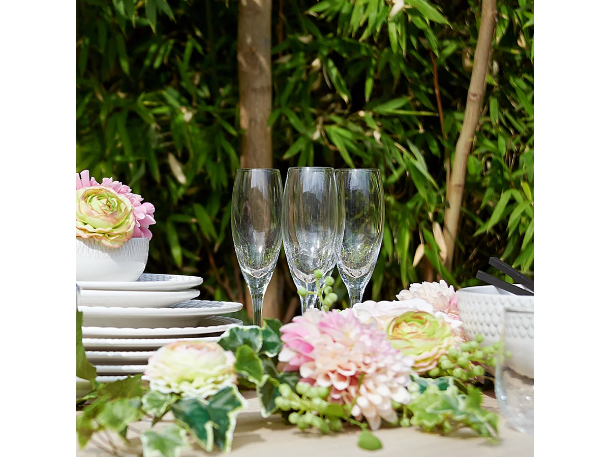 Flûtes à Champagne Alba - Transparent