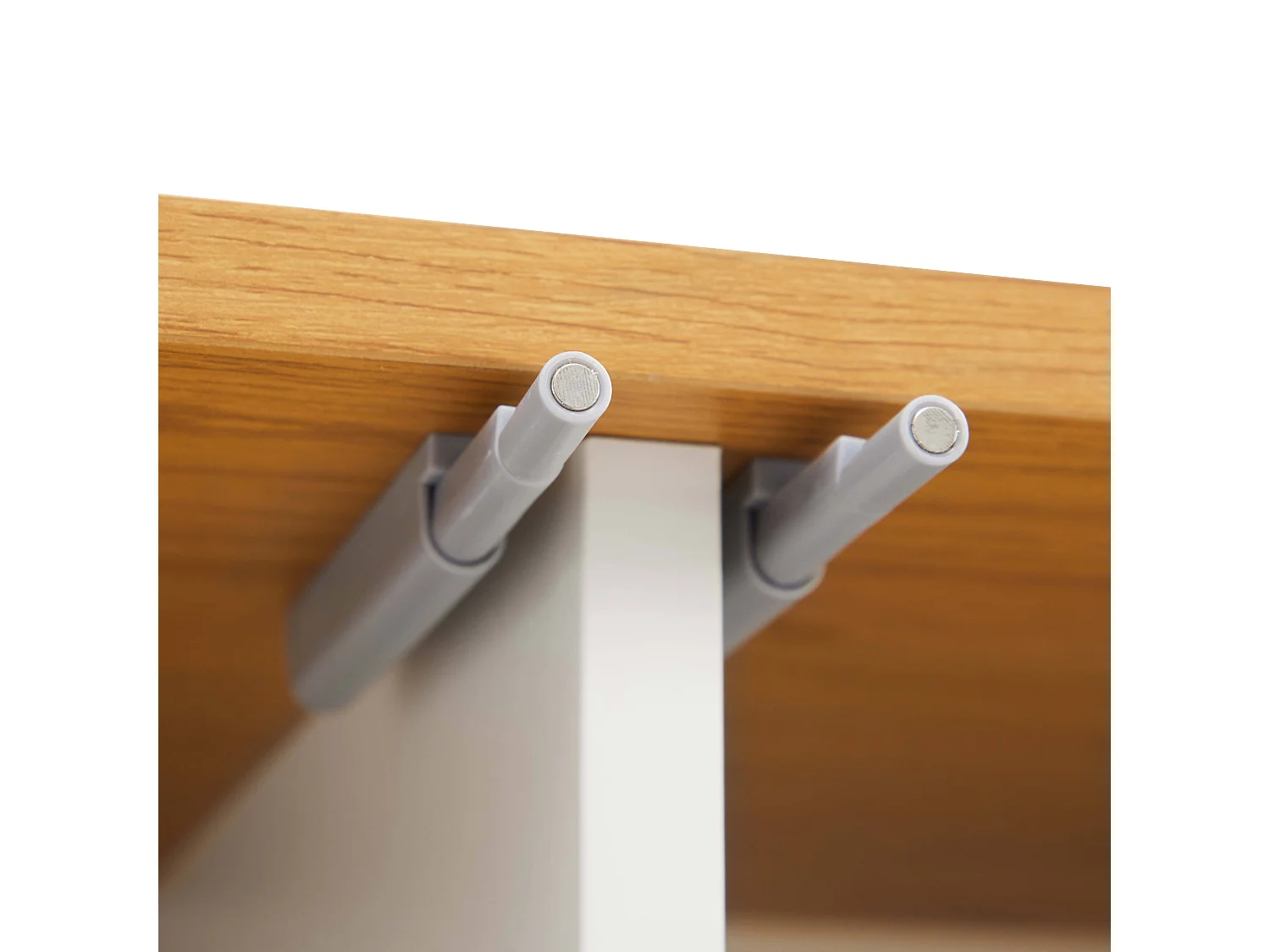 Effen retro tv-meubel rechthoekig L120 cm wit