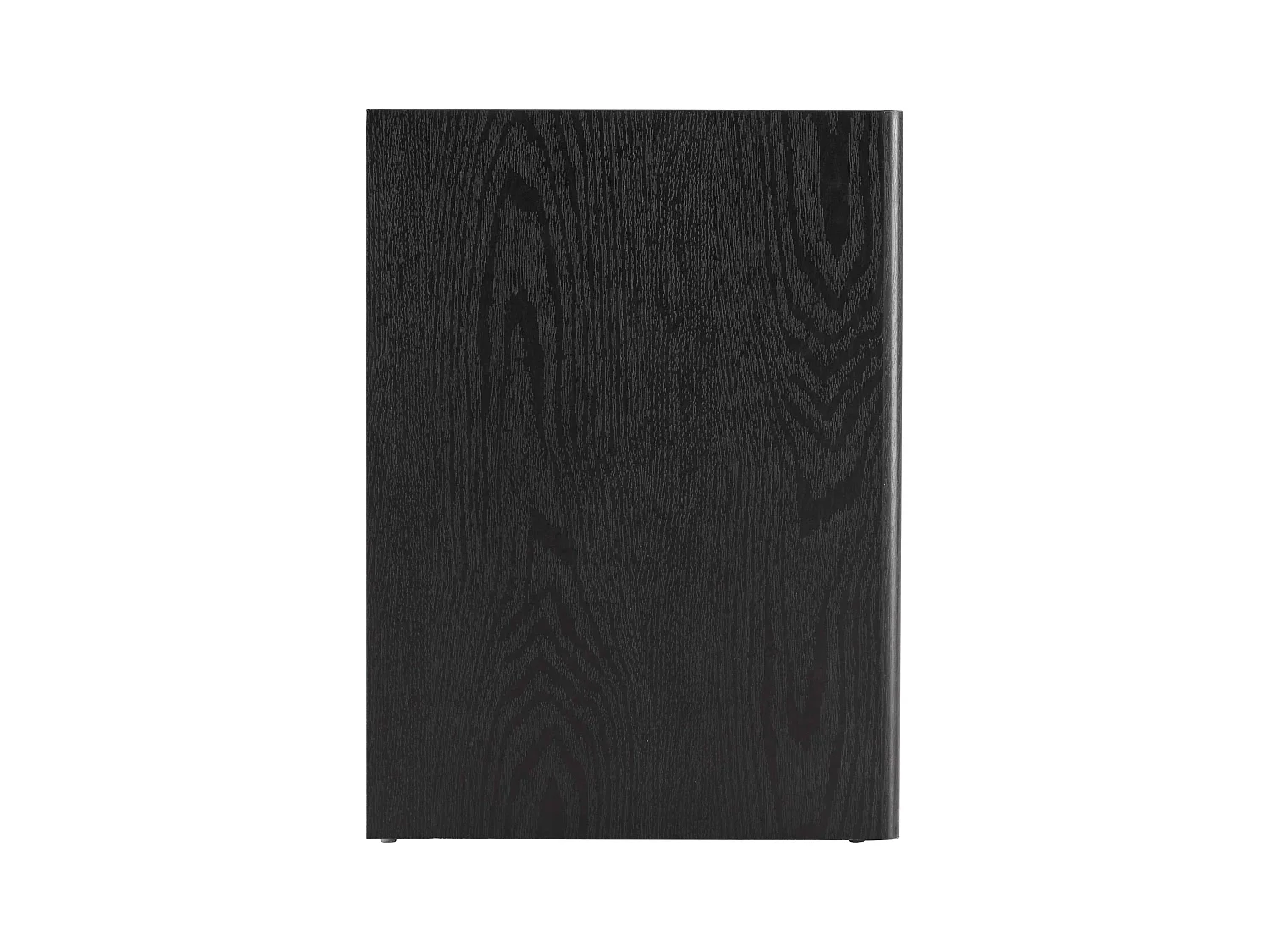 Meuble TV épuré rectangulaire L120 cm bois noir