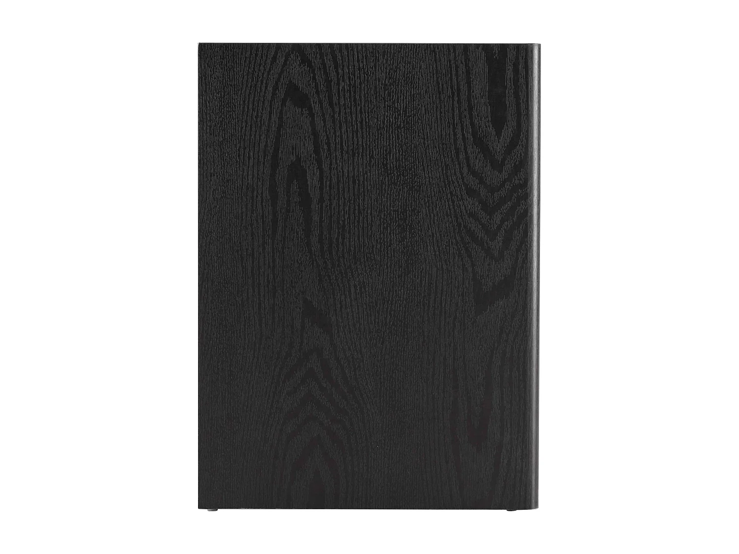 Meuble TV épuré rectangulaire L120 cm bois noir