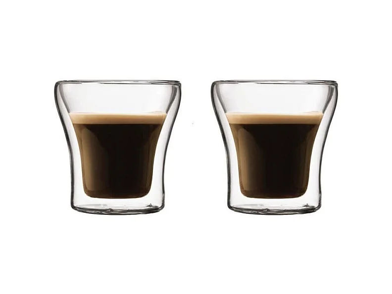 Set 2 verres - BODUM - Assam - Double paroi - 0.1 l - Transparent