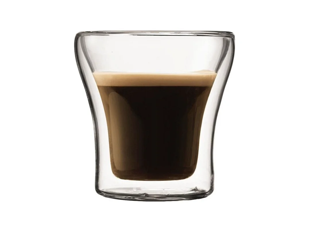 Set 2 verres - BODUM - Assam - Double paroi - 0.1 l - Transparent