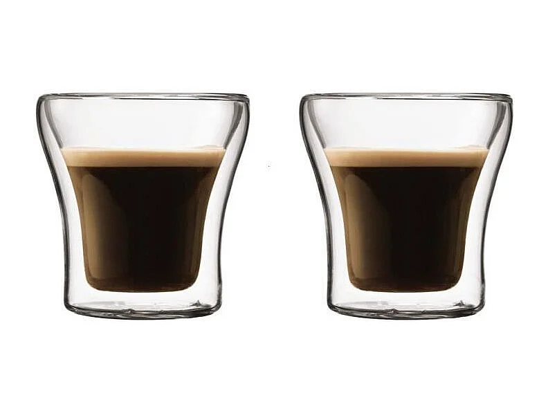 Set 2 verres - BODUM - Assam - Double paroi - 0.1 l - Transparent