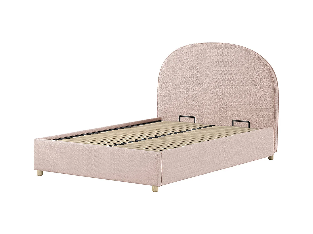 Lit coffre 140x200 sommier inclus Moon Rose