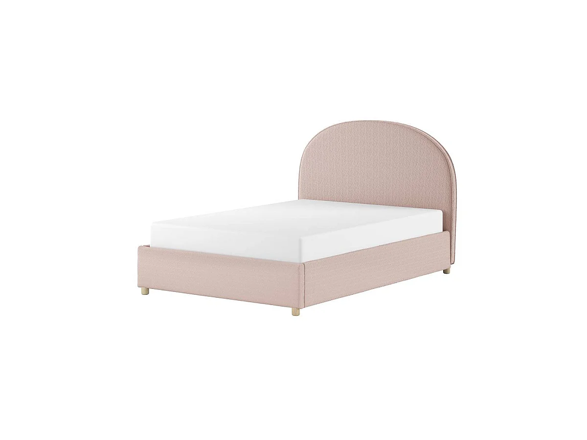 Lit Coffre Adulte "Moon" 140x200cm Rose