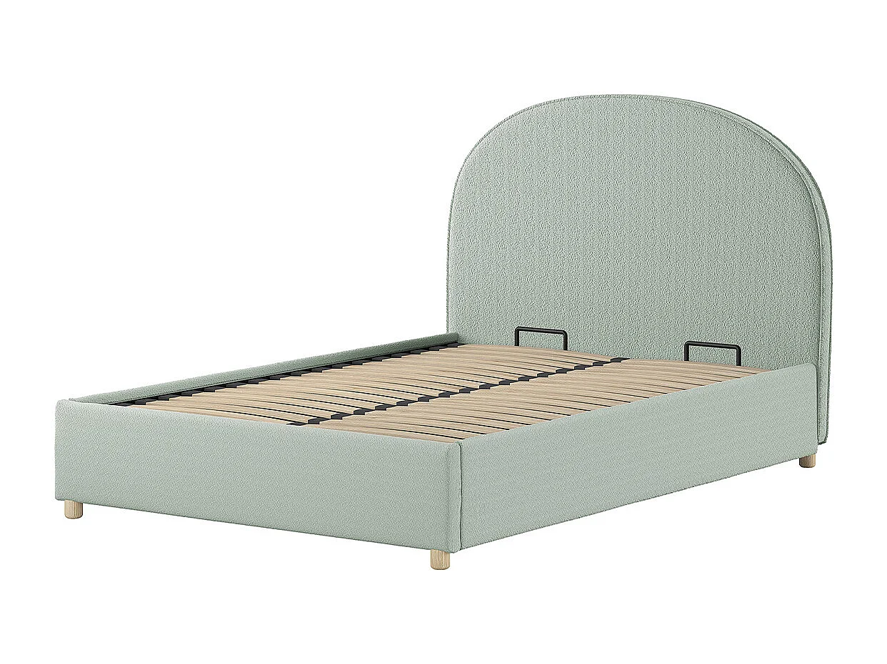 Lit coffre 140x200 sommier inclus Moon Vert