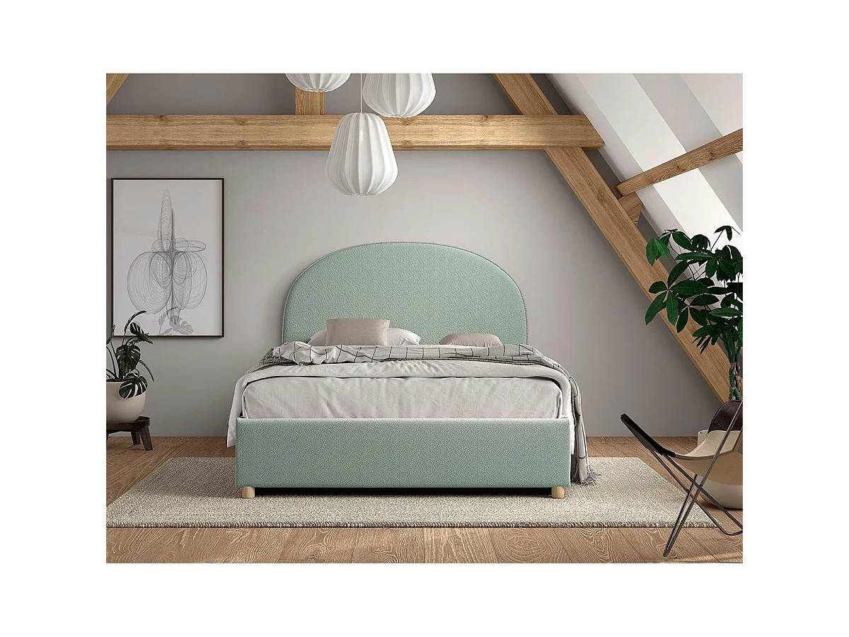 Lit Coffre Adulte "Moon" 140x200cm Vert