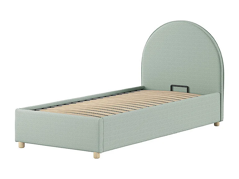 Lit coffre 90x200 sommier inclus Moon Vert