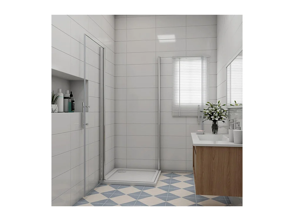 Duschkabinen 70x100x197cm Duschdrehtür 6mm Nano-Glas Schwingtür Duschtür  Duschabtrennung