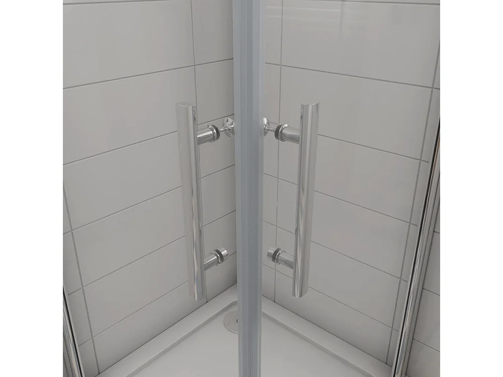 Duschkabinen 76x76x197cm Duschdrehtür 6mm Nano-Glas Schwingtür Duschtür  Duschabtrennung
