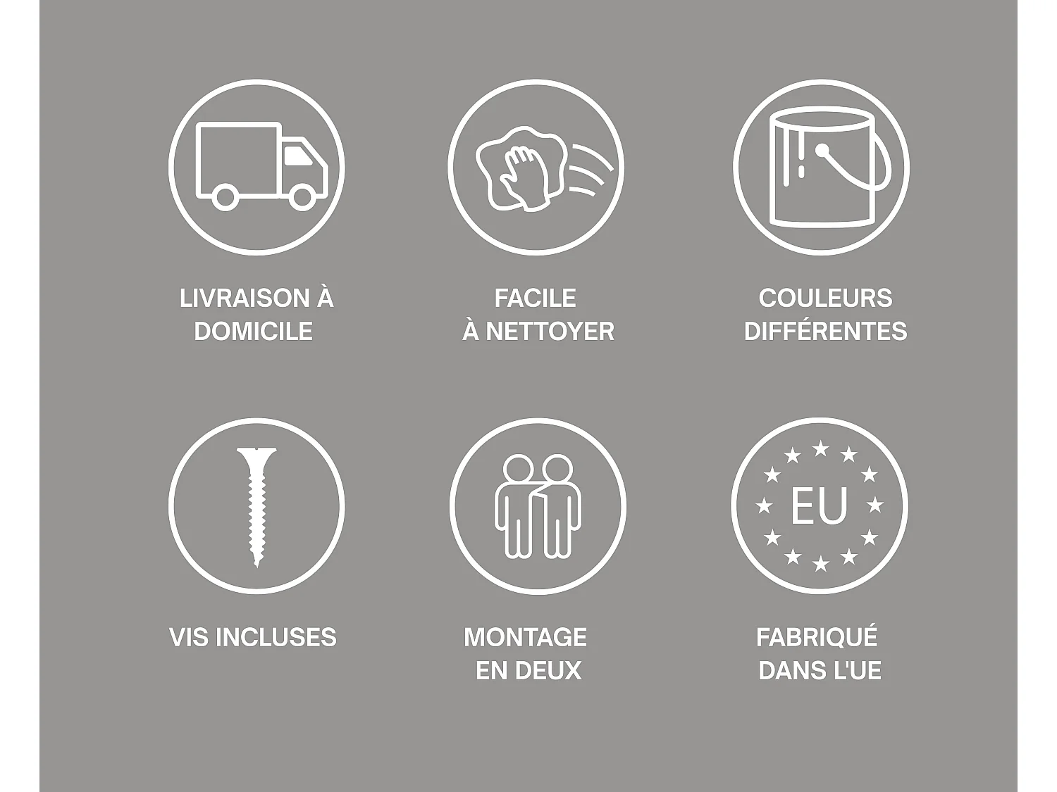 Meuble TV 100 cm Blanc Mat, 100 x 32 x 34 cm