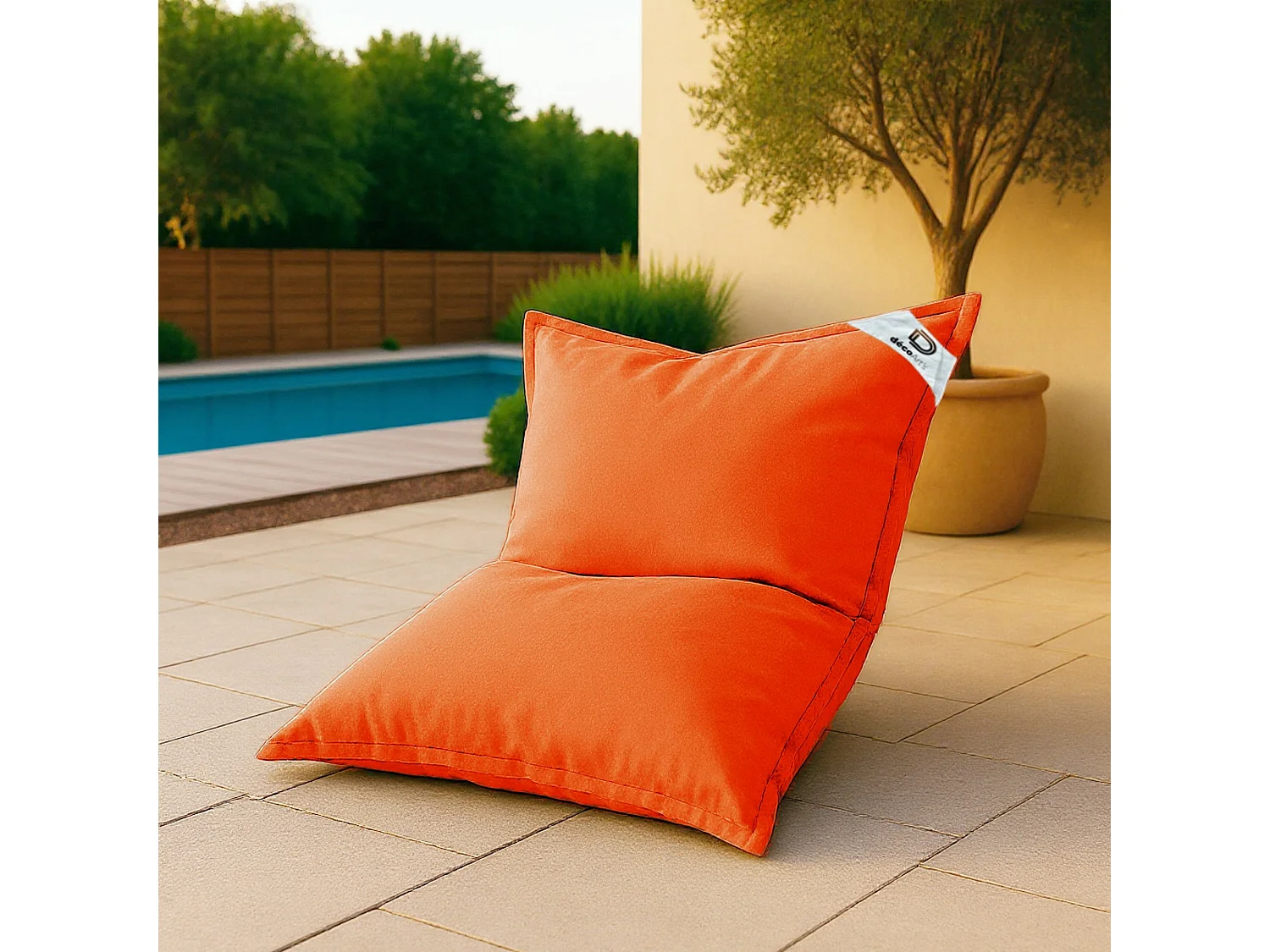 Housse pour Pouf Géant XL 120x80cm - Orange