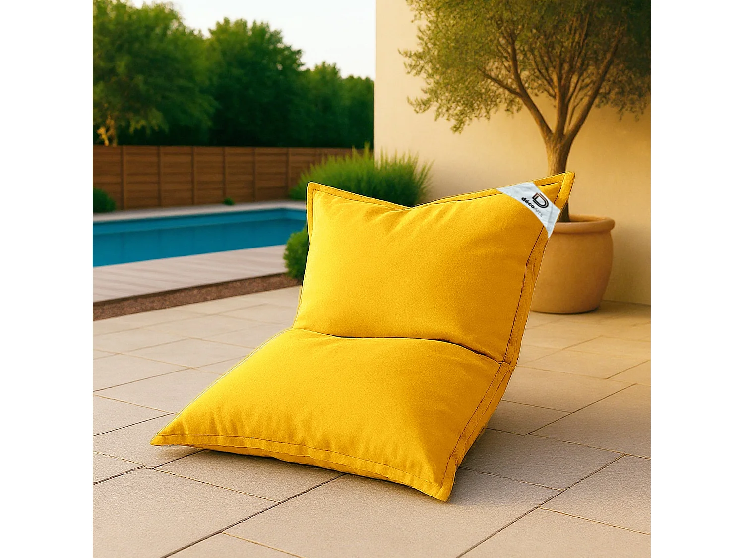 Housse pour Pouf Géant XL 120x80cm - Jaune miel