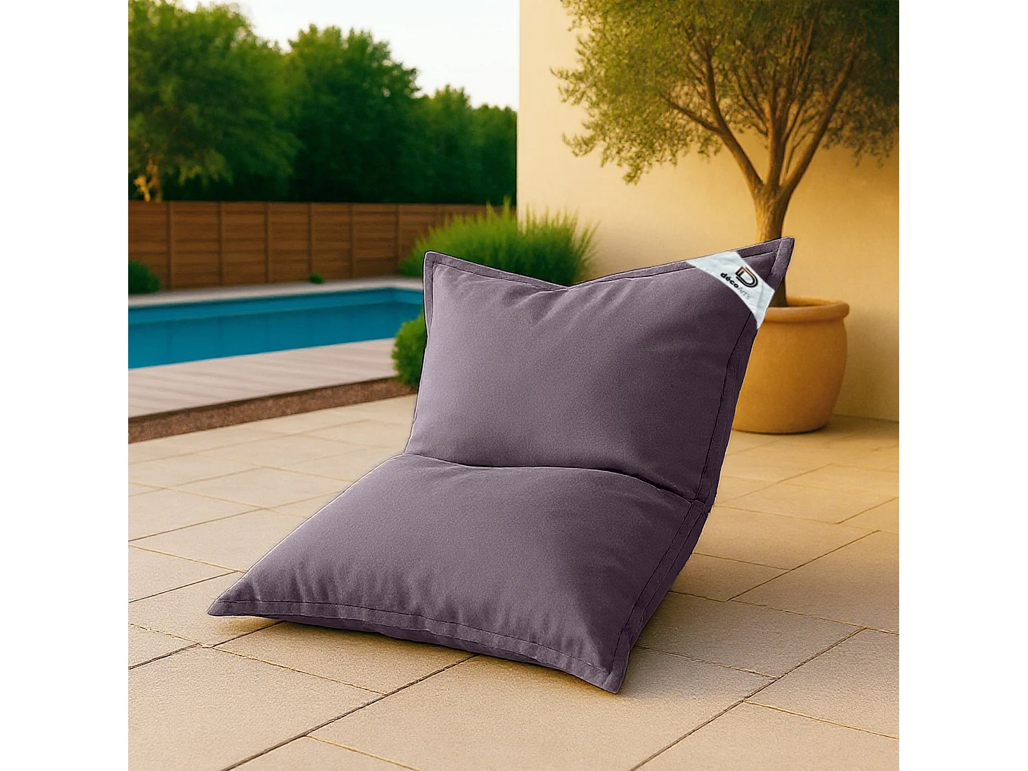 Housse pour Pouf Géant XL 120x80cm - Gris carbone