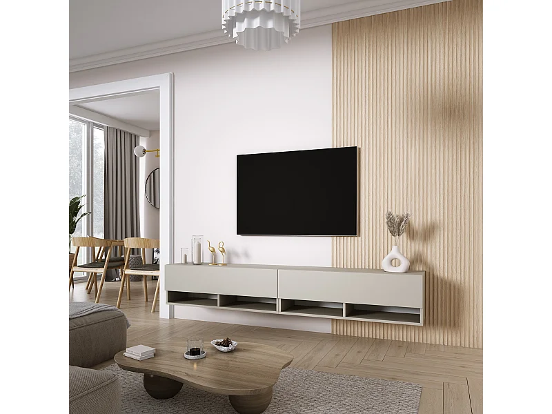 TV-Meubel 200 (2 x 100) cm Kasjmier, 200 × 32 × 34 cm