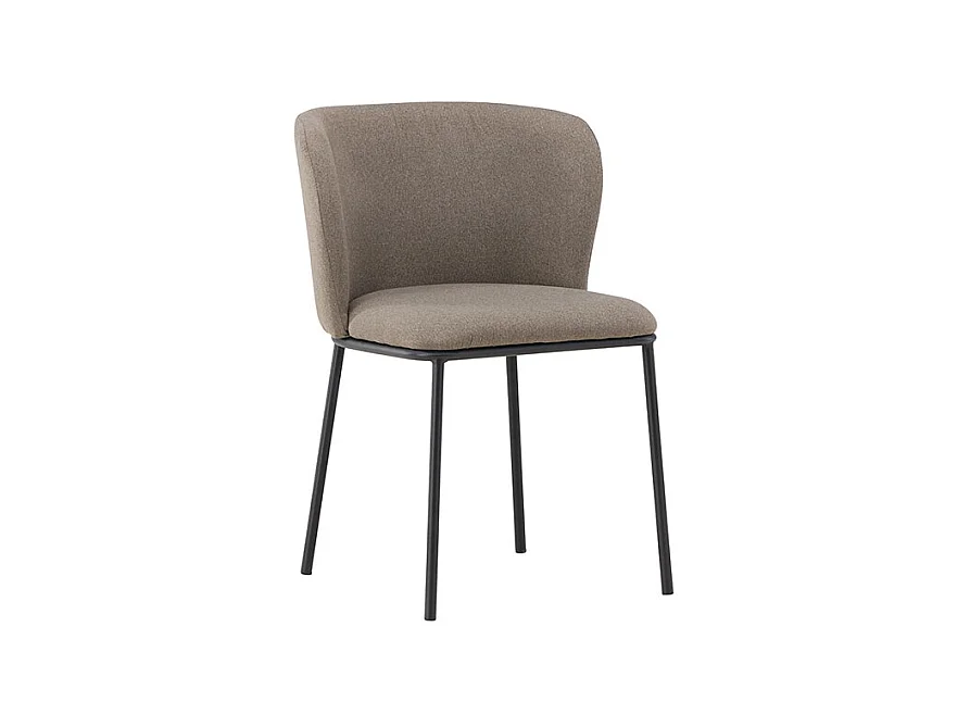 Edina chaise de salle à manger marron.