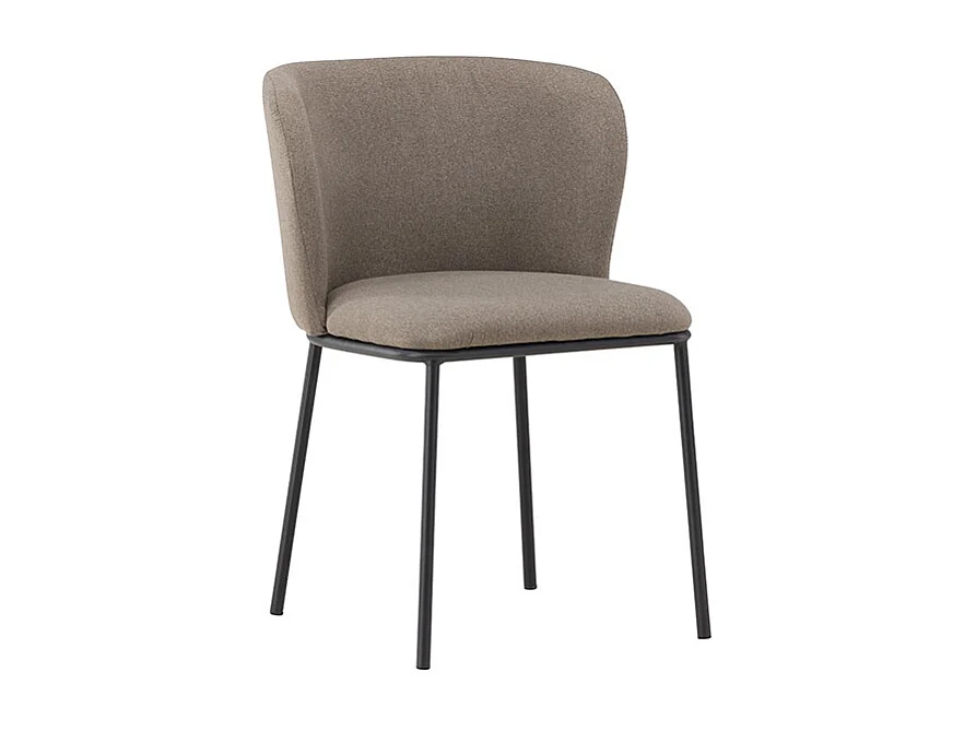 Edina chaise de salle à manger marron.