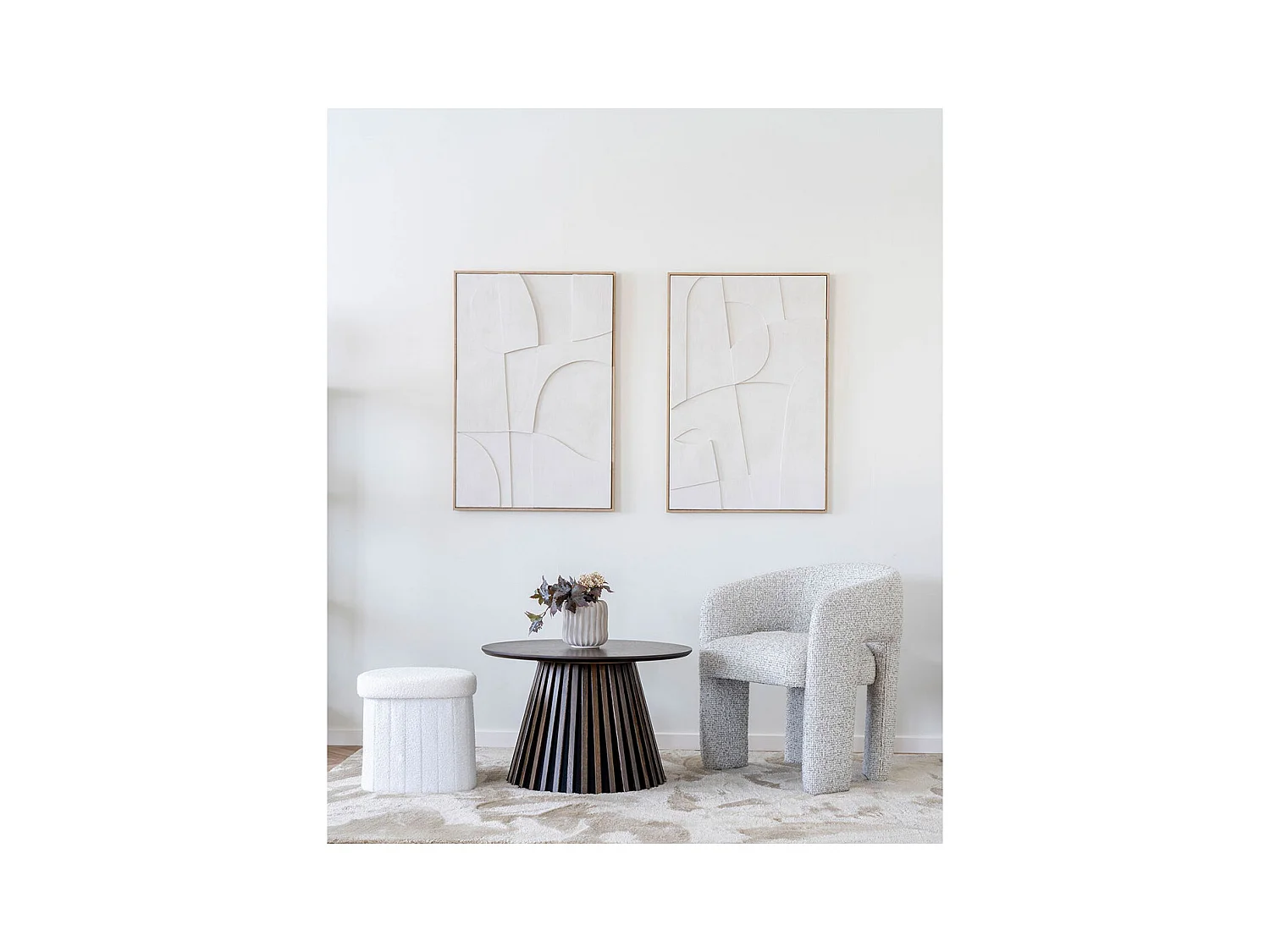 Monroe chaise de salle à manger naturel.