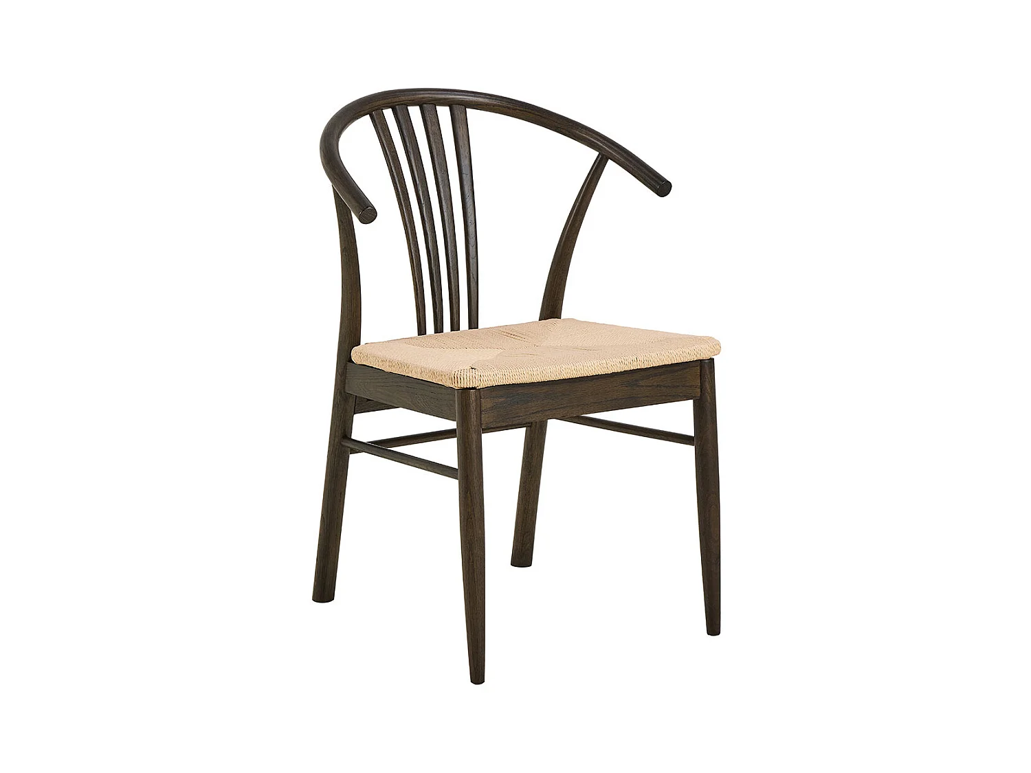 York chaise de salle à manger avec accoudoirs bois blanc.