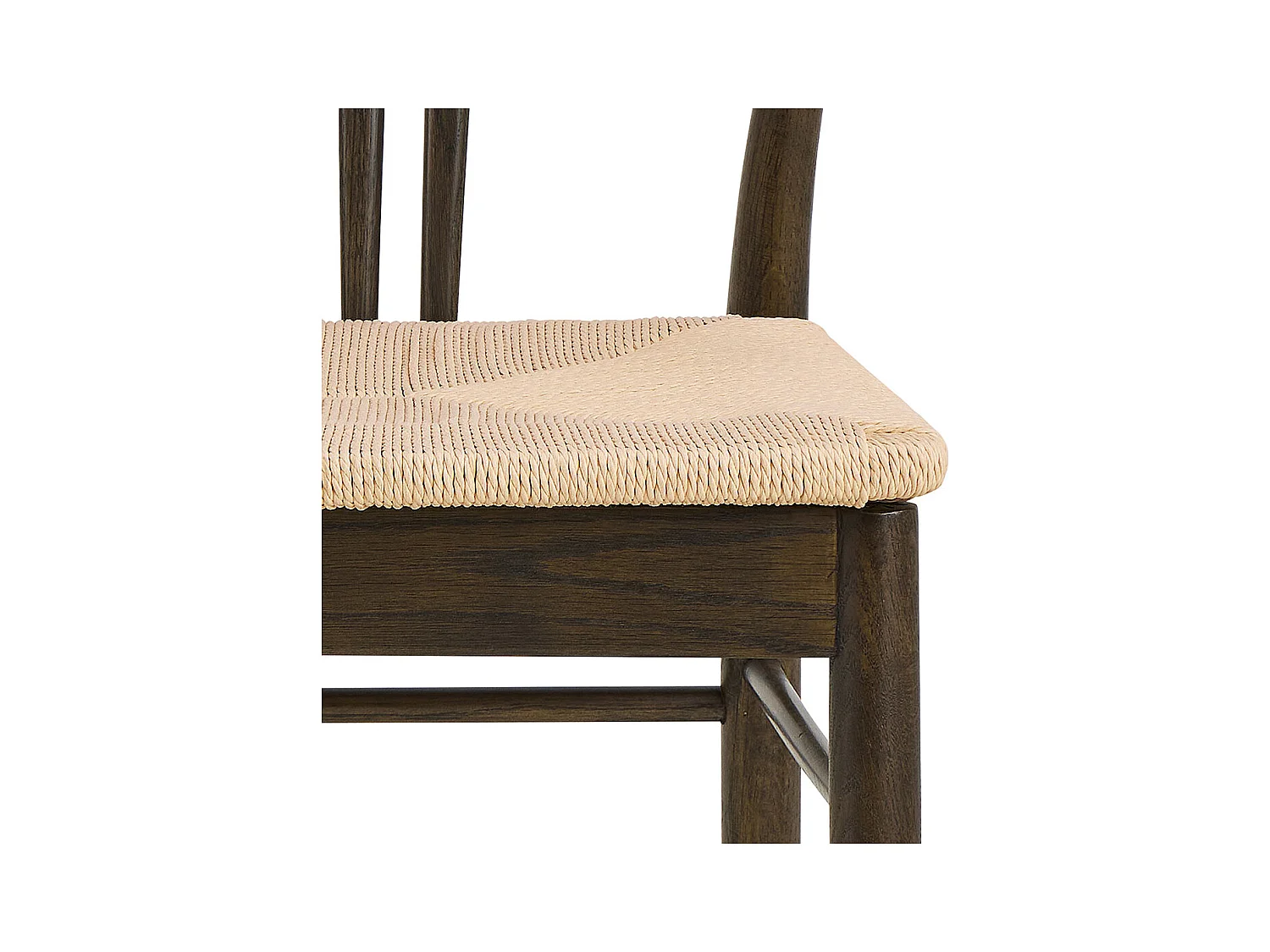 York chaise de salle à manger avec accoudoirs bois blanc.