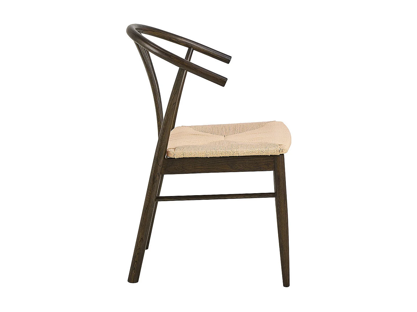 York chaise de salle à manger avec accoudoirs bois blanc.