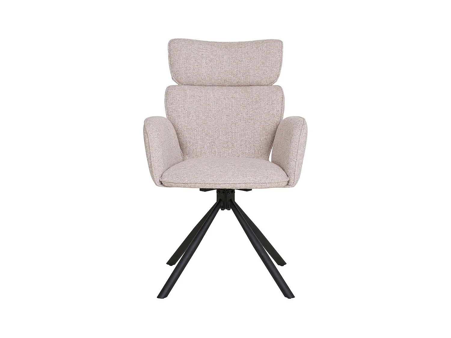 Cordoba chaise de salle à manger avec pied rotatif gris clair.