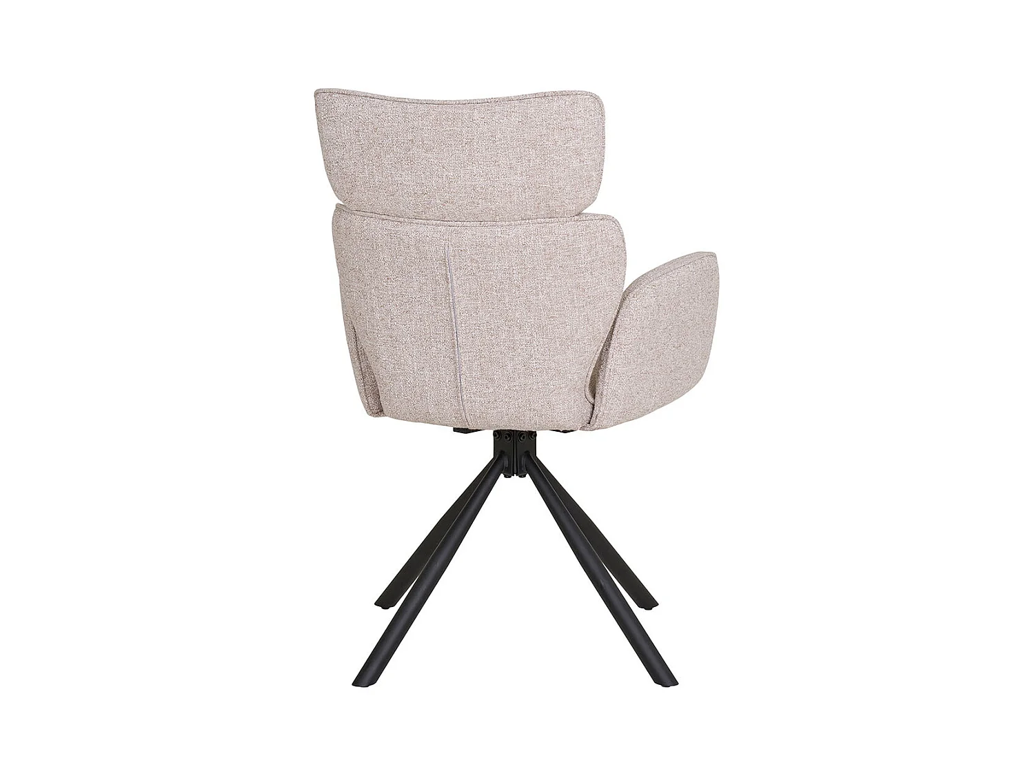 Cordoba chaise de salle à manger avec pied rotatif gris clair.