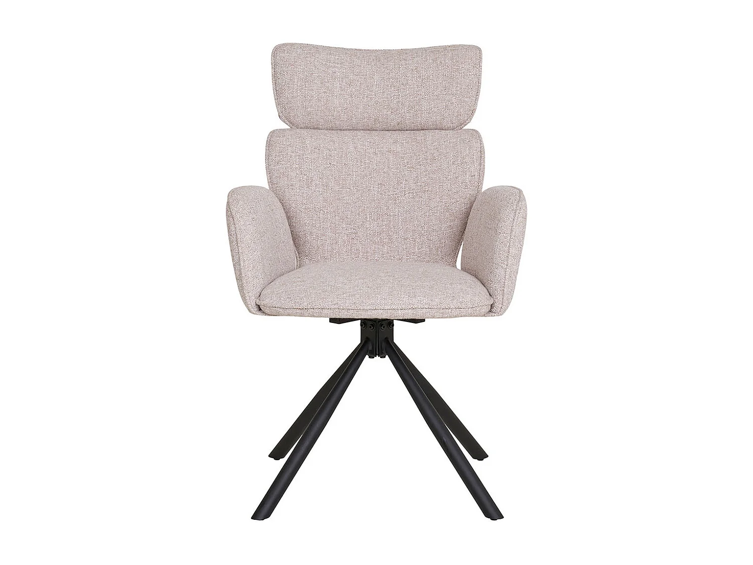 Cordoba chaise de salle à manger avec pied rotatif gris clair.