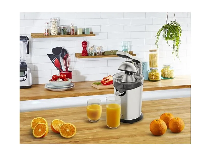 MOULINEX PC700D10 Presse-agrumes 300 W Levier a pression Extraction maximale Systeme anti-goutte Start/Stop auto Vitapress Pro