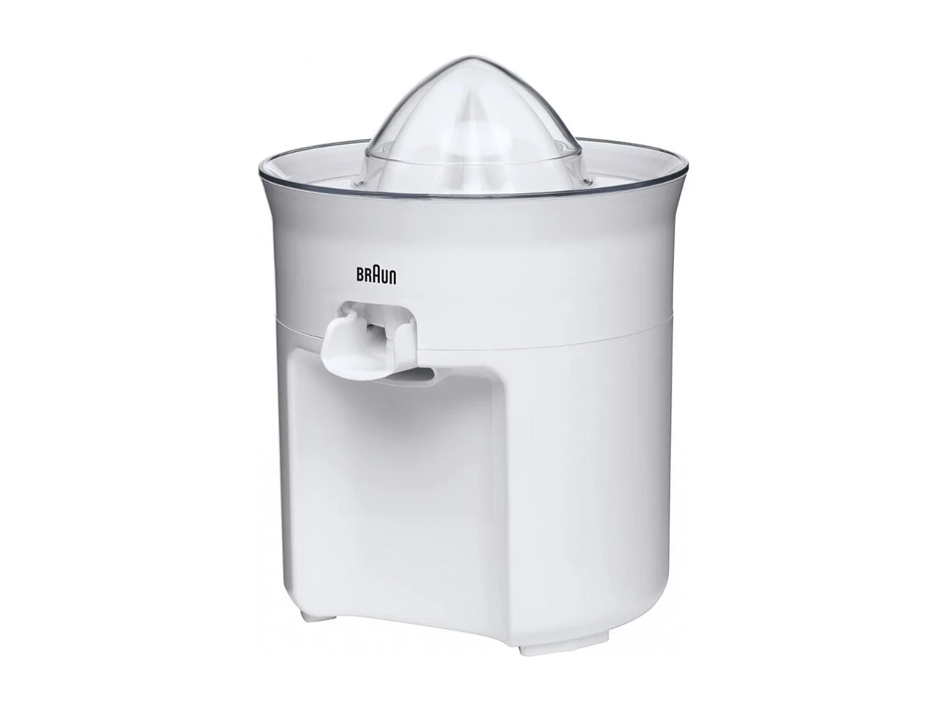 Presse-agrumes électrique BRAUN CJ3050WH - 60 W - Blanc avec bec verseur et système anti-gouttes