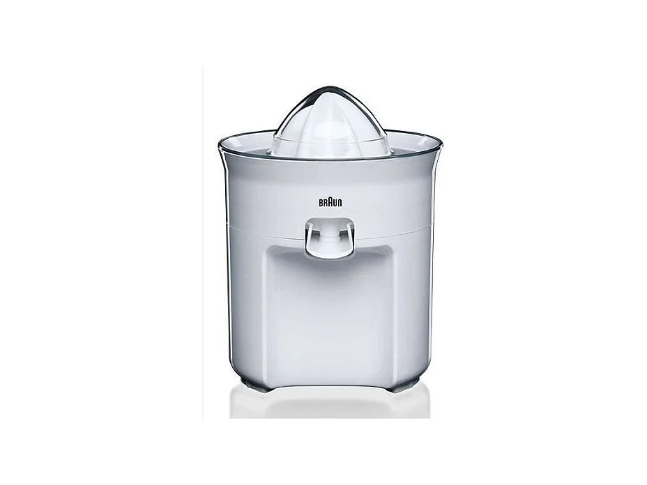 Presse-agrumes électrique BRAUN CJ3050WH - 60 W - Blanc avec bec verseur et système anti-gouttes