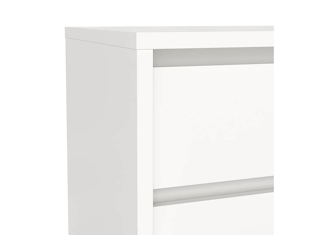 Next table de nuit 2 tiroirs blanc.