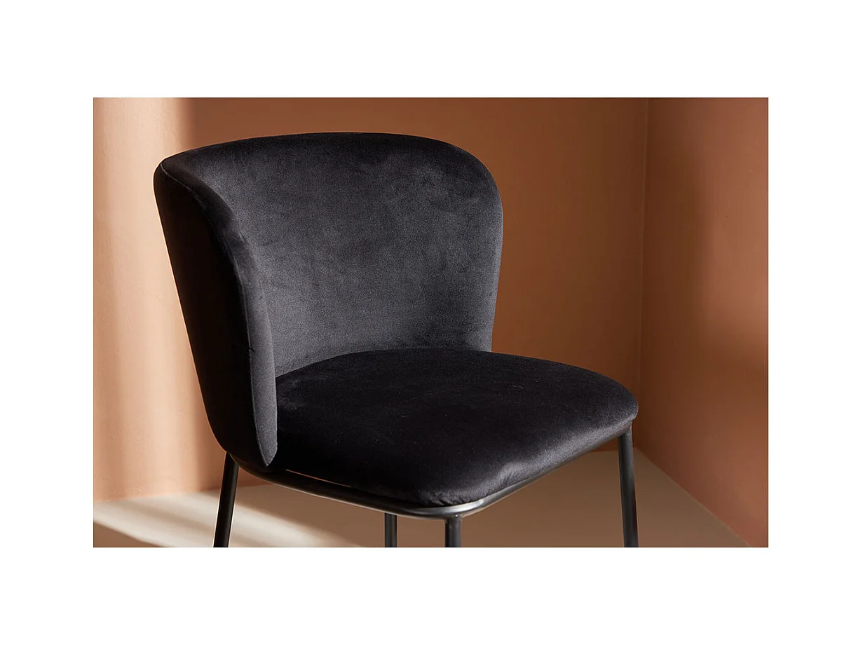 Edina chaise de salle à manger noir.