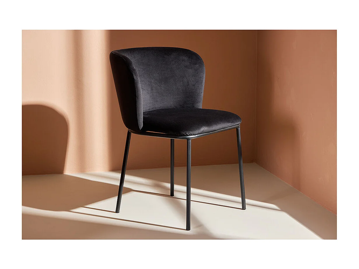 Edina chaise de salle à manger noir.