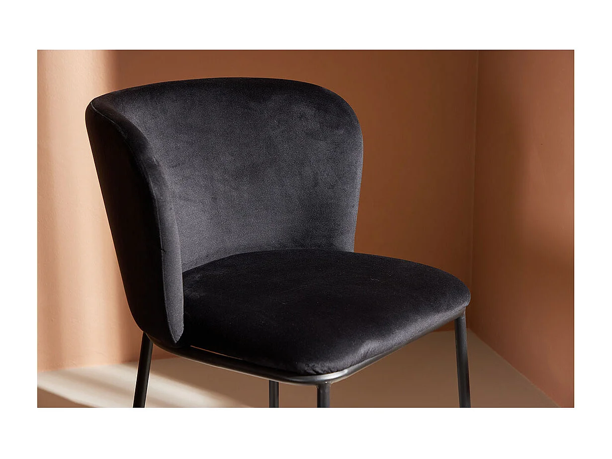 Edina chaise de salle à manger noir.