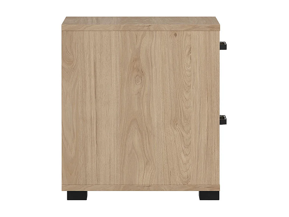 Sofia table de nuit 2 tiroirs chêne décor.