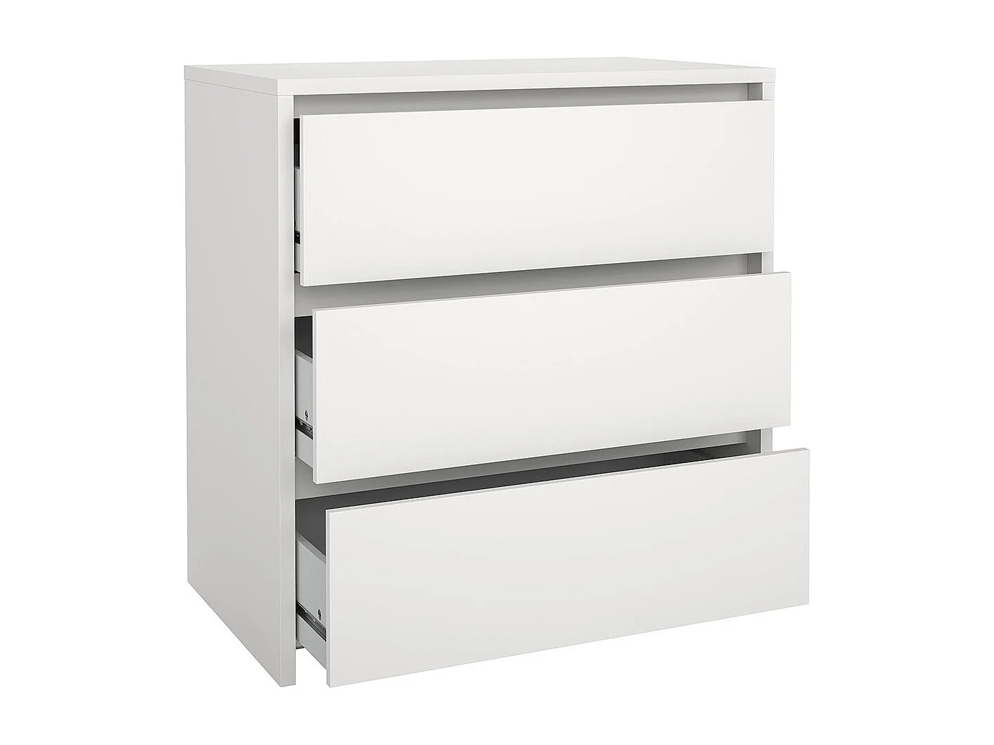 Next Kommode 3 Schubladen weiß.